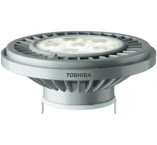 Світлодіодна лампа з рефлектором TOSHIBA LDRA1530MG5EU AR111 G53 15Вт 3000К 25Gr 800lm (my-2074)