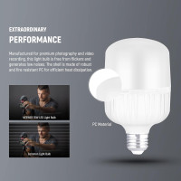 Светодиодные LED лампы Neewer T100 E26 35 Вт 5700K для видеосъемки, 2 упаковки (my-4003)