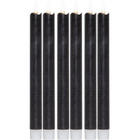 Светодиодные конические свечи Novaliv черные, 6 шт (my-4023)