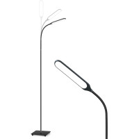 Светодиодный торшер, напольная лампа Sympa SP-DL023 с регулируемой яркостью, сенсорным управлением, черный (my-061)