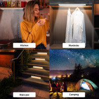 Светильник для шкафа EAUTOR JMX-HW30 Silver перезаряжаемая светодиодная лента с датчиком движения, (my-2096)