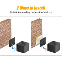 Светодиодный настенный светильник Coinmit HW632B с датчиком движения черный (my-17224)