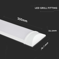 Стельовий світильник V-TAC 660 LED Grill Fitting VT-8-10, 10 Вт, 1200 лм, 4000K (my-7096)