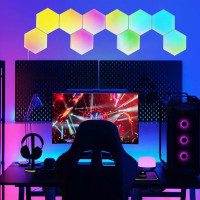 10 шт. шестиугольных светодиодных RGB светильников Neoglint J1566 (my-18153)