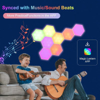 10 шт. шестиугольных светодиодных RGB светильников Neoglint J1566 (my-18153)