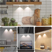 Кухонные светильники под шкаф 3 шт. 30 см Shirylzee DMS-8830 белый (my-18122)