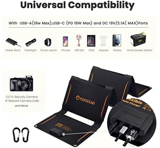 Портативная солнечная панель FlexSolar E40 40 Вт (my-18124)