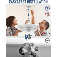 Потолочный вентилятор Mefine MNL002 с подсветкой и пультом дистанционного управления белый (my-17237)