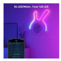 Светодиодная лента CHACOKO USB RGB с IC Neon 2M LED Strip, DCG-24W пульт дистанционного управления (my-0126)
