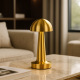 Настольная лампа золотая аккумуляторная H-22 cm Led Mushroom Gold (my-18081) Настольная лампа золотая аккумуляторная H-22 cm Led Mushroom Gold (my-18081)