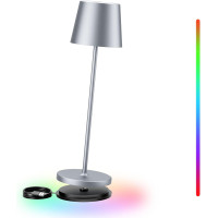 Світлодіодна сенсорна настільна лампа з акумулятором Brightower з яскравістю, що регулюється, бездротова зарядна станція (my-071)