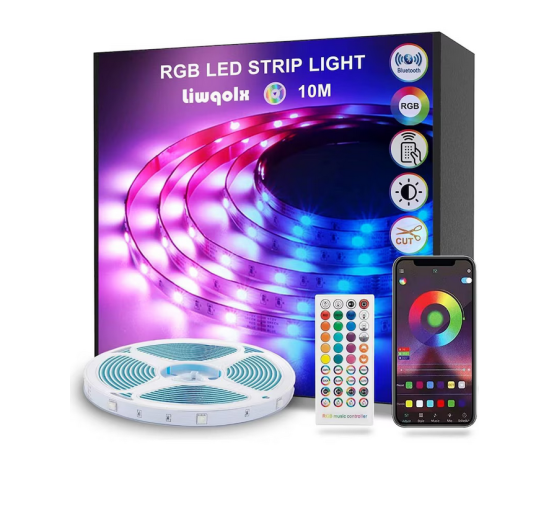 Розумна світлодіодна стрічка завдовжки 10 м Liwqolx smart RGB (my-2106)