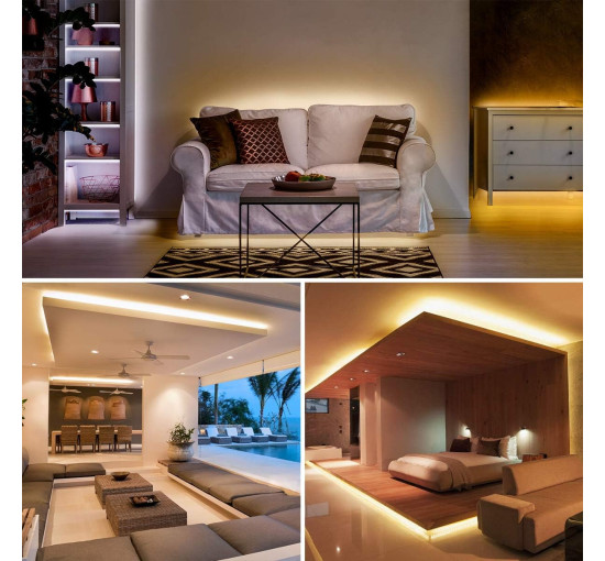 Світлодіодна стрічка Lepro з регулюванням яскравості, колір від теплого до холодного (my-18151)