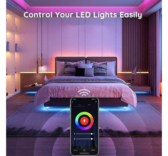 Светодиодная лента LUXONIC RGB, меняющая цвет, длиной 15 м с пультом дистанционного управления (my-9111)