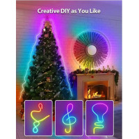 Светодиодная умная смарт LED-лента неоновая Lucienstar Neon Rope Lights размер L 3 метра (my-18150)