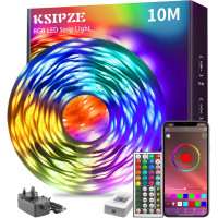 Світлодіодна стрічка KSIPZE довжиною 10 м з RGB-підсвічуванням (my-18152)