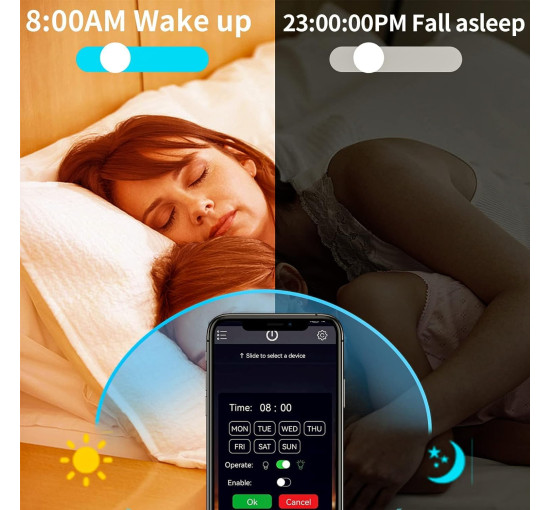 Світлодіодна стрічка KSIPZE довжиною 10 м з RGB-підсвічуванням (my-18152)