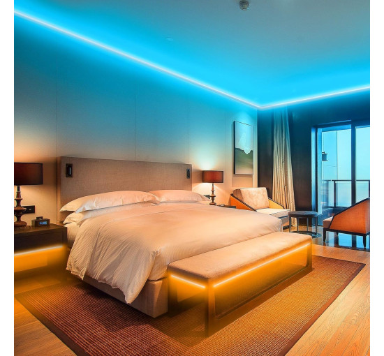 Світлодіодна стрічка KSIPZE довжиною 10 м з RGB-підсвічуванням (my-18152)