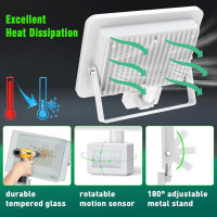 Светодиодный прожектор с датчиком движения 50 Вт 5000 лм водонепроницаемый IP67 6500 К (my-18082)