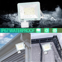 Світлодіодний прожектор з датчиком руху 50 Вт 5000 лм водонепроникний IP67 6500 К (my-18082)