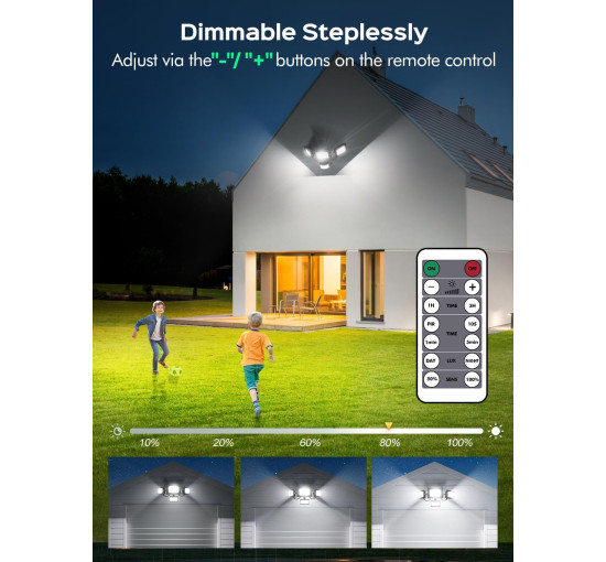 Вуличне освітлення прожектор 50 Вт денне біле світло 6500 К з датчиком (my-18165)