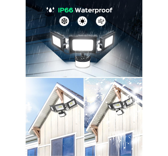 Вуличне освітлення прожектор 50 Вт денне біле світло 6500 К з датчиком (my-18165)