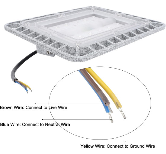 Вибухозахищений світлодіодний світильник IP66 для заводів великих складів 50 Вт 5500 лм 5000 К (my-18161)