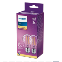 Набір 2x світлодіодні лампочки Philips A60 E27/7W/230V 2700K (my-4357)