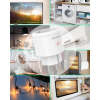 Умная розетка с беспроводным пультом дистанционного управления GreenSun AMZ-WY-Y1053  белий (my-4032)