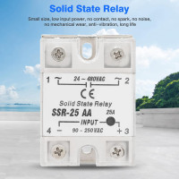 Модуль твердотельного реле Jadeshay SSR25 Aa 25a Вход 80250 В переменного тока Выход 24480 В переменного тока (my-17008)