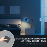 Інтелектуальний перемикач MOES ZigBee ZT-EU4-GY-SR з дизайном Star Ring 4-канальний сірий (my-15091)