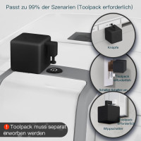 Розумна кнопка MOES Fingerbot Plus Smart Switch із сенсорним керуванням, сумісним із додатком Smart Life та MOES Tuya BLE Hub, чорний (my-15086)