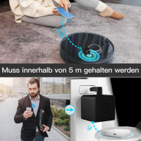 Розумна кнопка MOES Fingerbot Plus Smart Switch із сенсорним керуванням, сумісним із додатком Smart Life та MOES Tuya BLE Hub, чорний (my-15086)