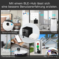 Розумна кнопка MOES Fingerbot Plus Smart Switch із сенсорним керуванням, сумісним із додатком Smart Life та MOES Tuya BLE Hub, чорний (my-15086)