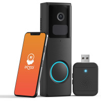 Бездротова камера дверного дзвінка Dzees DB2, SD/AI-аналіз, відео 2.4G WiFi (my-074) Бездротова камера дверного дзвінка Dzees DB2, SD/AI-аналіз, відео 2.4G WiFi (my-074)