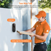 Беспроводная видеокамера для дверного звонка 1080 GridTera P50 (my-18133)