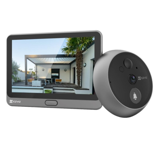 Відеодзвінок для дверей з Wi-Fi EZVIZ ширококутна камера 2МП PIR сенсор руху дисплей 4,3 (my-18094) Відеодзвінок для дверей з Wi-Fi EZVIZ ширококутна камера 2МП PIR сенсор руху дисплей 4,3 (my-18094)