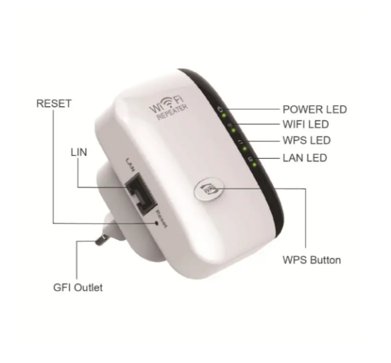 WIFI repeater усилитель сигнала 300 мб/с роутер, ретранслятор (my-0186)