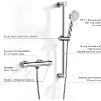 Настінний термостатичний змішувач для душу з душовою штангою Coleniny CN605 (my-18128)