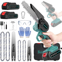 Акумуляторна міні-електрична пилка 6 і 4 дюйми для саду, двору, гілок дерев, різання деревини Supoffis (my-7017)