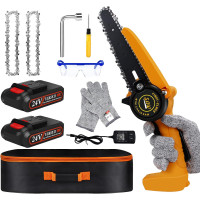 Электрическая мини-пила аккумуляторная FULLOVE для резки веток, обрезки сада, обрезки деревьев (my-1004)