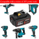 Аккумулятор Yookoto 18 В для зарядного устройства Makita BL1850B: комплект из 2 литий-ионных аккумуляторов емкостью 5,0 А·ч со светодиодным индикатором (my-17016)