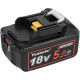 Аккумулятор Yookoto 18 В для зарядного устройства Makita BL1850B: комплект из 2 литий-ионных аккумуляторов емкостью 5,0 А·ч со светодиодным индикатором (my-17016)