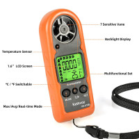 Портативный мини-анемометр цифровой измеритель скорости ветра Kethvoz KE-816B (my-4102)
