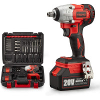 Аккумуляторный беспроводной ударный гайковерт TEENO 3799-2 красный (my-7081)