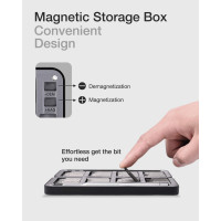 Набор прецизионных отверток VCELINK, 57 в 1 с 56 битами S2, набор магнитных бит для компьютера, очков, часов, телефона, ноутбука, черный (my-15040)