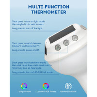 Цифровой термометр для бассейна Vangue Premium плавающий с большой солнечной панелью и светодиодным экраном водонепроницаемый с RGB-подсветкой (my-17045)