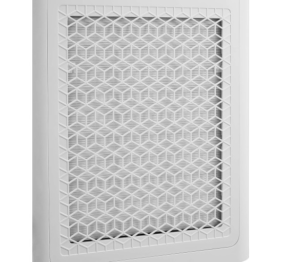 Портативний турбошвидкісний очисник повітря Amazon Basics CAF-W33XIN з 4 налаштуваннями та таймером, 50 Вт, білий (my-065)