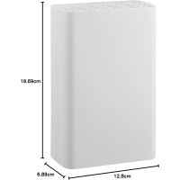 Портативный турбоскоростной очиститель воздуха Amazon Basics CAF-W33XIN с 4 настройками и таймером, 50 Вт, белый (my-065)