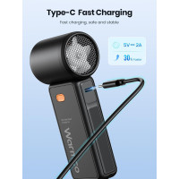 Портативний ручний вентилятор Warmco 5000 мАг, регульована швидкість (1-100) заряджання від USB (my-18063) Портативний ручний вентилятор Warmco 5000 мАг, регульована швидкість (1-100) заряджання від USB (my-18063)